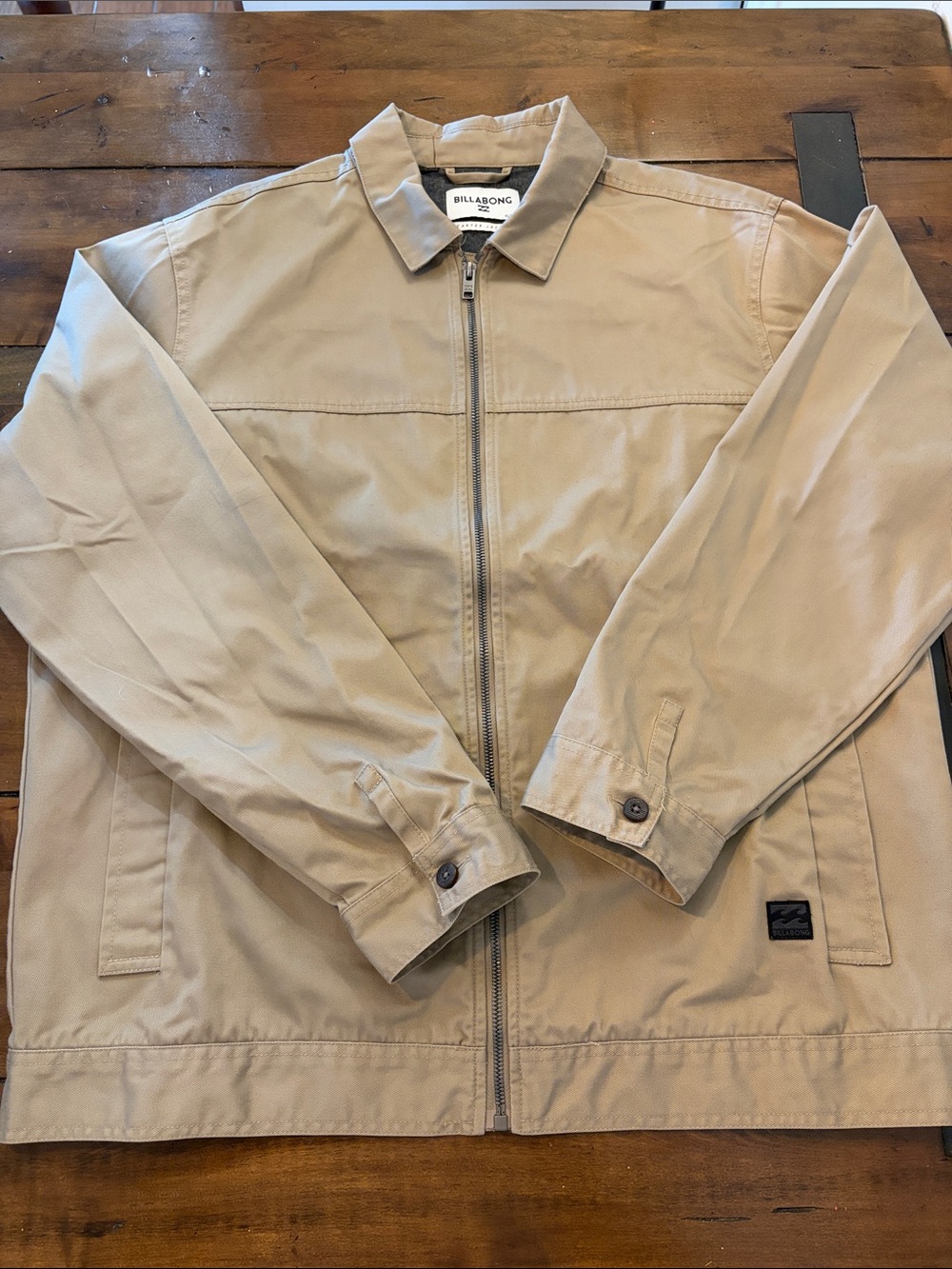 Billabong Carter Men's Tan Zip-Up Jacket